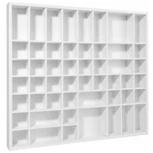 Pudełka i szkatułki - Półka na drobiazgi biała organizer z drewna duży - miniaturka - grafika 1