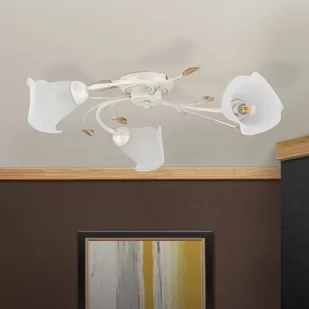Lampa sufitowa Sisi, 3-pkt., kość słoniowa-złota - Lampy sufitowe - miniaturka - grafika 2
