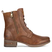 Botki damskie - Trzewiki Mustang 1229-522 BIG Brązowy - miniaturka - grafika 1