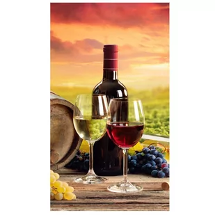 Ręcznik plażowy 70x140 Wino zachód słońca 0431 bawełniany - Ręczniki - miniaturka - grafika 1