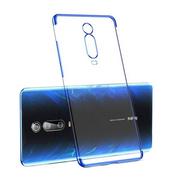 Etui i futerały do telefonów - Clear Color case żelowy pokrowiec etui z metaliczną ramką Xiaomi Mi 9T / Xiaomi Mi 9T Pro niebieski - miniaturka - grafika 1