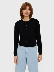 Vero Moda Kardigan Karis 10268702 Czarny Regular Fit - Swetry damskie - miniaturka - grafika 1