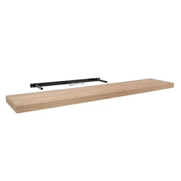 Półka Wisząca Ścienna Na Książki Samowisząca 118 X23cm Hylly Dąb Sonoma Mdf