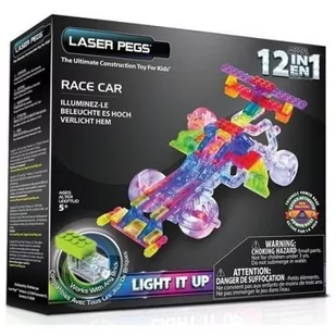 Laser Pegs 12 in 1 Race Car G870B - Klocki - miniaturka - grafika 1