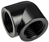 Chłodzenie wodne - Alphacool Eiszapfen Adapter 90 stopni G1/4 cala IG na G1/4 cala IG - czarny - miniaturka - grafika 1