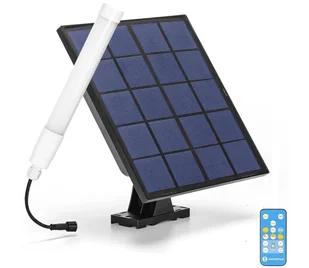 Aigostar - LED Świetlówka z panelem solarnym LED/3,2V 3000K/4000K/6500K IP65 + pilot - Lampy ogrodowe - miniaturka - grafika 1