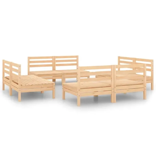 Zestaw Wypoczynkowy Ogrodowy z Litego Drewna Sosnowego, 63,5x63,5x62,5 cm