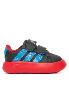 adidas Sneakersy Grand Court Spider-Man Cf I JQ7828 Czarny - Buty dla chłopców - miniaturka - grafika 1