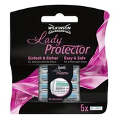 Depilacja - (DE) Wilkinson, Sword Lady Protector, Ostrza do maszynek dla kobiet, 5 sztuk (PRODUKT Z NIEMIEC) - miniaturka - grafika 1