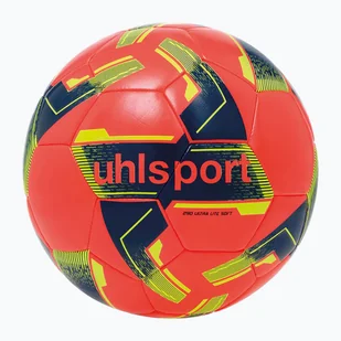 Piłka do piłki nożnej uhlsport Lite Soft 290 fluo red/navy/fluo yellow rozmiar 5 - Piłka nożna - miniaturka - grafika 1