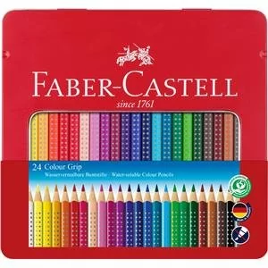 Faber-Castell Kredki akwarelowe 24 kolory Grip 2001 - Przybory szkolne - miniaturka - grafika 1