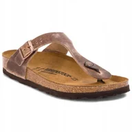 Sandały damskie - Birkenstock Gizeh LEOI 943811 Brązowe 38 - miniaturka - grafika 1