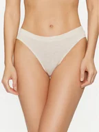 Majtki damskie - Calvin Klein Underwear Figi klasyczne 000QD5114E Beżowy - miniaturka - grafika 1
