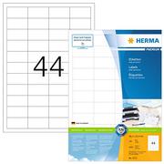 Etykiety do drukarek - Herma Etiketten A4 wei 48,3x25,4 mm Papier matt 4400 St. - 4272 - miniaturka - grafika 1