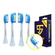 Końcówki do szczoteczek elektrycznych - Końcówki do GRUNDIG TBB 87 88 8731 8730 Białe - Wysoka Jakość - miniaturka - grafika 1