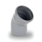Łączniki, trójniki, kształtki - Kolano kanalizacyjne fi 110/30 popiel - miniaturka - grafika 1