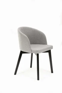 Flavio 2 krzesło tapicerowane szare nogi czarne - Krzesła - miniaturka - grafika 1