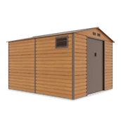 Altany ogrodowe - Domek Narzędziowy 277x323cm wentylacja MONTREAL Oak Brown gospodarczy, nowoczesny z oknami, na rower, na narzędzia, pojemny Szopa Ogrodowa Hardmaister - miniaturka - grafika 1