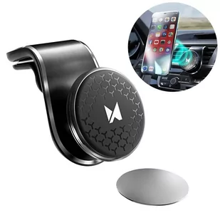 Wozinsky Wozinsky magnetyczny uchwyt samochodowy 360 na kratkę wentylacyjną nawiew czarny (WMH-03) WMH-03 - Uchwyty samochodowe do telefonów - miniaturka - grafika 1