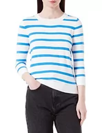 Swetry damskie - s.Oliver Sweter damski, z długim rękawem, niebieski, 42 (DE), niebieski, 42 - miniaturka - grafika 1