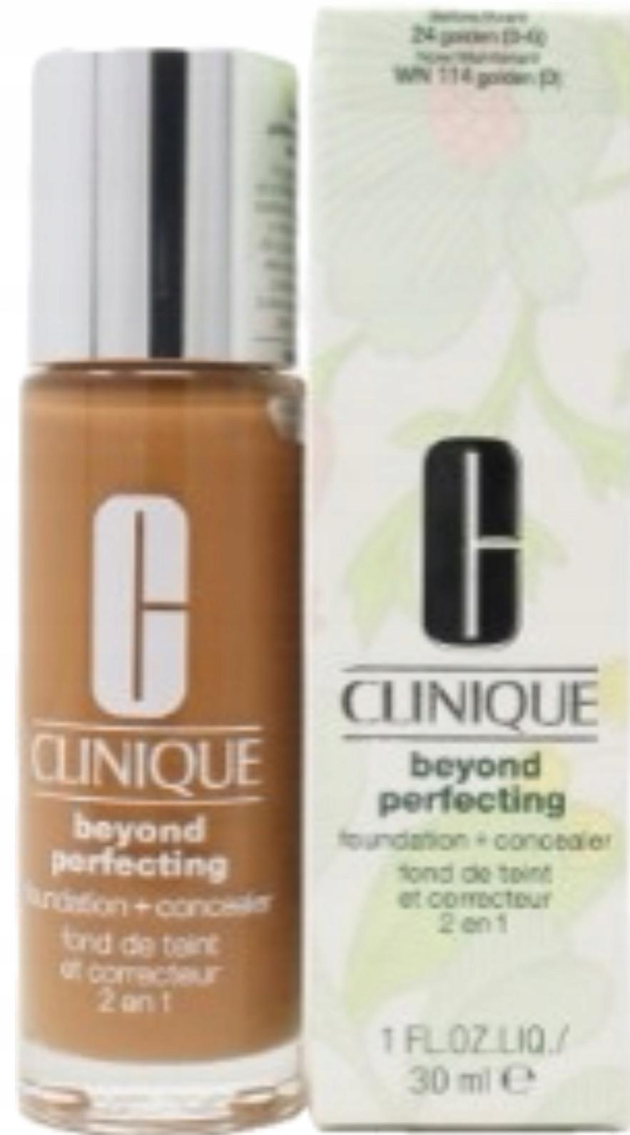 Clinique Clinique, Beyond Perfecting, Paraben-Free, Matte Finish, Liquid Foundation & Concealer 2-In-1, 24, Golden, 30 ml For Women