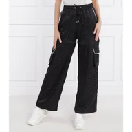 Dresy damskie - Liu Jo Sport Spodnie dresowe 2w1 | Relaxed fit - miniaturka - grafika 1