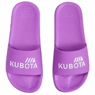 Klapki i japonki damskie - Damskie Klapki Basic Plain Kubota 39 Fioletowe Jagodowe Gumowe Laczki 39 - miniaturka - grafika 1