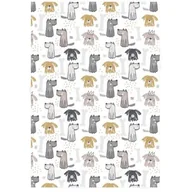 Ściereczki, gąbki, czyściki - Ścierka kuchenna Doggos 45 x 65 cm bawełniana biała - miniaturka - grafika 1