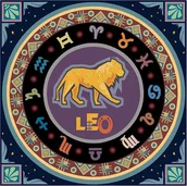 Zabawki kreatywne - Norimpex Diamentowa mozaika Mandala 7D Zodiak Lew 30x30cm 1006580 - miniaturka - grafika 1