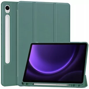 Etui Bizon Case Tab Lizard Do Samsung Galaxy Tab S9 Fe, Ciemnozielone - Etui do tabletów - miniaturka - grafika 1
