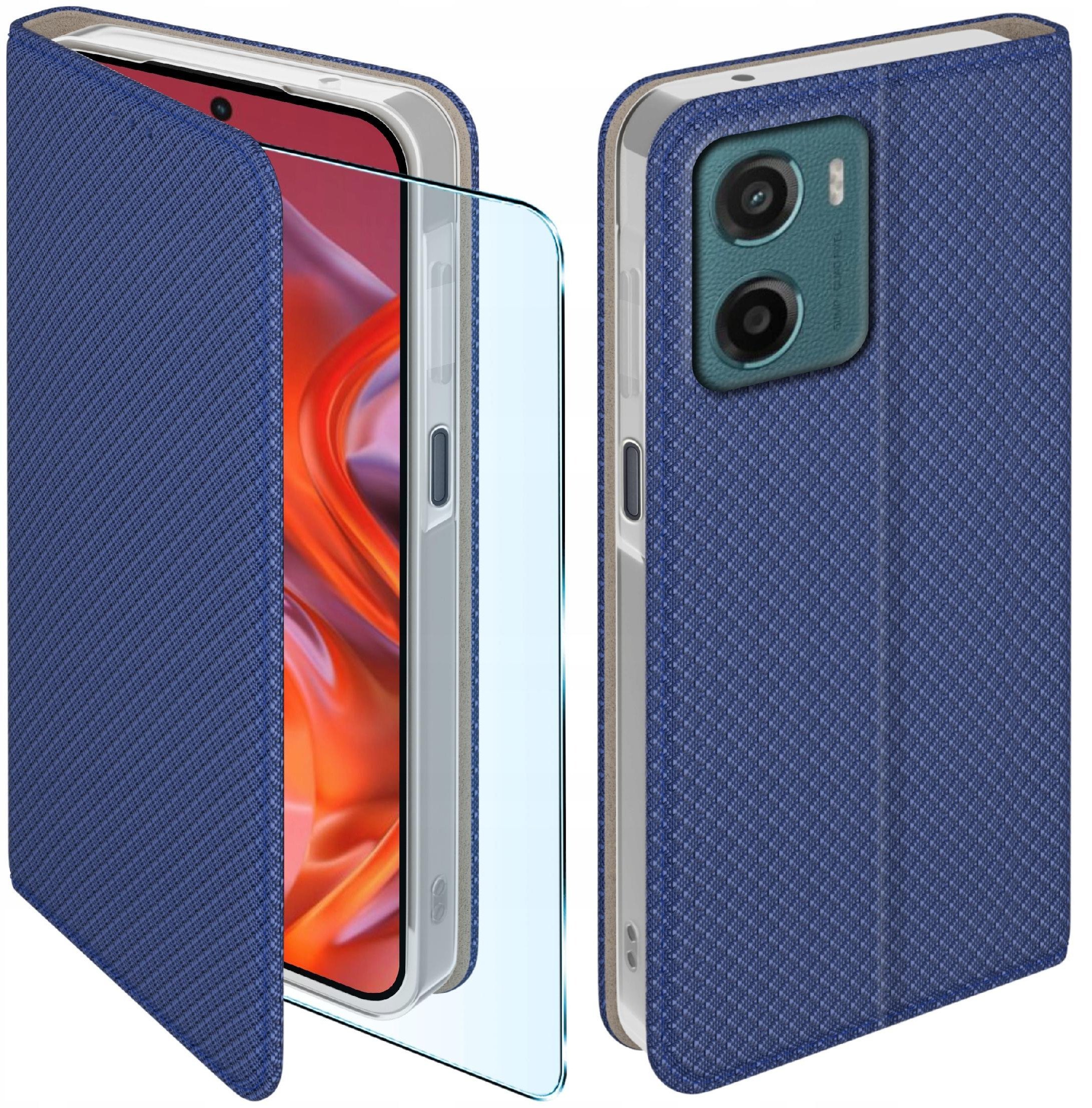 Etui z klapką do Motorola Moto G05 E15 Zamykane Futerał + Szkło