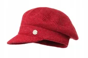 Czapki damskie - Kaszkiet damski VENICE Czerwony - miniaturka - grafika 1