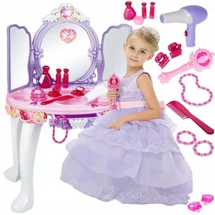 MalPlay TOALETKA Z MAGICZNĄ RÓŻDŻKA MP3 LUSTRO SUSZARKA MAL-106783 - Zabawki kreatywne - miniaturka - grafika 1