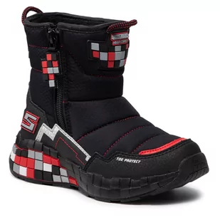 Śniegowce SKECHERS - Cuboforce 402198L/BKRD Black/Red - Śniegowce damskie - miniaturka - grafika 1