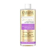 Płyny micelarne - Eveline Cosmetics 24K Gold & Peptides Złota Terapia Nawilżająca 3w1 przeciwzmarszczkowy płyn micelarny 500 ml - miniaturka - grafika 1