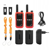 Krótkofalówki - 2X Krótkofalówka Baofeng Bf-T17 Walkie Talkie Czerwone - miniaturka - grafika 1
