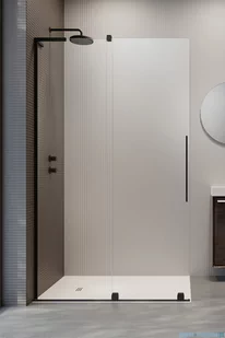 Radaway Furo Black SL kabina Walk-in 100x200cm lewa czarny mat/szkło przejrzyste 10306538-54-01L/10110494-01-01 - Kabiny prysznicowe Radaway Furo Black SL kabina Walk-in 100x200cm lewa czarny mat/szkło przejrzyste 10306538-54-01L/10110494-01-01 - Kabiny prysznicowe - miniaturka - grafika 1