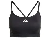 Biustonosze - adidas Damski biustonosz AeroReact Training 3Stripes Bra, L Czarny - miniaturka - grafika 1