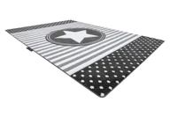 Dywany dla dzieci - Dywan PETIT STAR GWIAZDA szary 160x220 cm - miniaturka - grafika 1