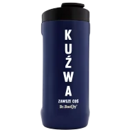 Kubki termiczne - Kubek termiczny na kawę 2w1 Dr.Bacty Notus 360 ml - Kuźwa - granatowy - miniaturka - grafika 1