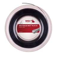 Tenis ziemny - Naciąg do rakiety tenisowej MSV Focus Hex Plus 25 czarny szpula 200 m. 1.30 mm. - miniaturka - grafika 1