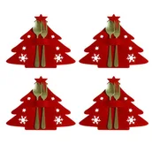 Naczynia i sztućce jednorazowe - Świąteczne etui na sztućce pokrowce filcowe - miniaturka - grafika 1