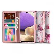 Etui i futerały do telefonów - Samsung Etui Wallet Floral Rose do Galaxy A32 5G - miniaturka - grafika 1