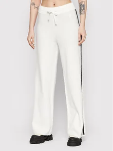 Tommy Hilfiger Spodnie dzianinowe WW0WW32955 Beżowy Regular Fit - Spodnie sportowe damskie - miniaturka - grafika 1