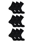 Skarpetki męskie - Fila 9 pary skarpet Sport Street, damski lub męski, (3 X-częściowy pakiet) jednokolorowy - 39-42 (6-8 UK) czarny (200) - miniaturka - grafika 1