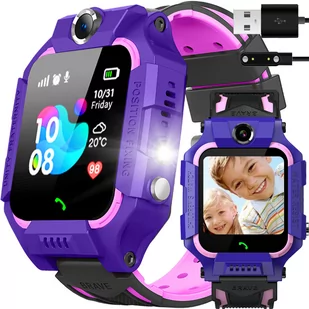 SMARTWATCH DLA DZIECI ZEGAREK APARAT LOKALIZATOR 2 Y1 FIOLETOWY - Monitory aktywności - miniaturka - grafika 1