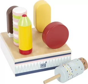 Drewniany zestaw lody na patyku Small Foot - Zabawy w naśladowanie dorosłych - miniaturka - grafika 1