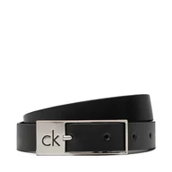 Paski - Pasek Damski Calvin Klein Ck Cut Square Buckle 2.0 K60K613155 Czarny - miniaturka - grafika 1