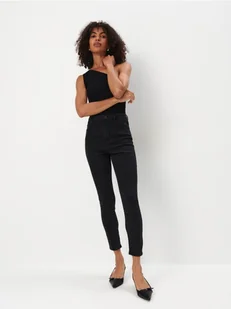 Mohito - Jeansy skinny PETITE - czarny - Spodnie damskie - miniaturka - grafika 1
