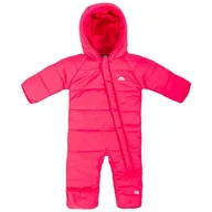 Kombinezony dla dzieci - Trespass Amcotte, Malina, 3/6, Ciepły, wodoodporny kombinezon śnieżny z kapturem dla dzieci, unisex, rozmiar brytyjski 3-6, różowy - miniaturka - grafika 1